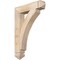 Ekena Millwork Thorton Arts & Crafts Smooth Bracket, Douglas Fir, 3 1/2"W x 18"D x 26"H BKT04X18X26THR03SDF - alternate 1